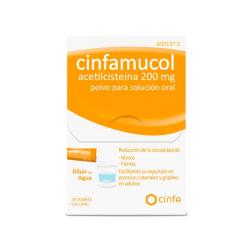 CINFAMUCOL ACETILCISTEINA 200mg POLVO (20 sobres)