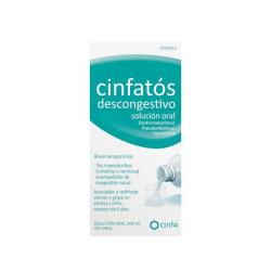 CINFATOS DESCONGESTIVO SOLUCION ORAL, 1 frasco de 200ml (vidrio)