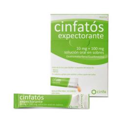 CINFATOS EXPECTORANTE   10mg + 100mg solución oral en sobres (18 sobres)