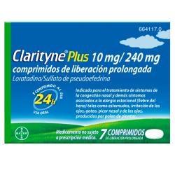 CLARITYNE PLUS 10mg/240mg (7 comprimidos)