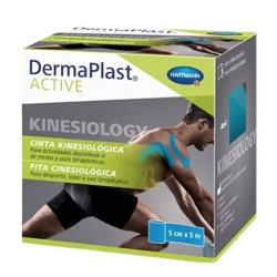 DERMAPLAST ACTIVE CINTA KINESIOLOGICA COLOR AZUL 5CM X 5M (1 UNIDAD)