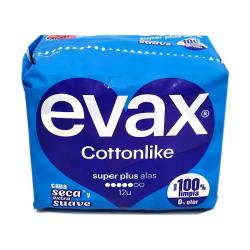 EVAX COTTONLIKE ALAS SUPER-PLUS (12 UNIDADES)  