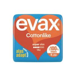 EVAX COTTONLIKE COMPRESAS SUPER ALAS (14 UNIDADES)   
