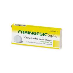 FARINGESIC 5mg/5mg COMPRIMIDOS PARA CHUPAR SABOR LIMÓN (20 comprimidos)