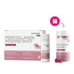 FEMCOLLAGEN INTENSE SHOT COLÁGENO MARINO BEBIBLE (7 x 25ML) + REGALO: FEMGUMMY ANTIOX (60 GUMMIES)