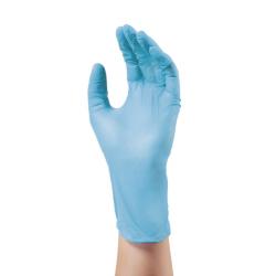 GUANTES DE NITRILO AZUL T.S (100 UNIDADES)