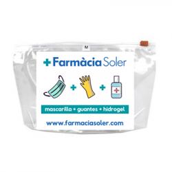 Kit de PROTECCIÓN: GUANTES + MASCARILLA + GEL (75ml)