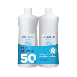 PACK DUPLO LACTACYD DERMA 1 LITRO +50% DTO!