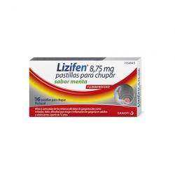 LIZIFEN 8,75MG (16 PASTILLAS PARA CHUPAR SABOR MENTA)