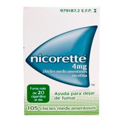 NICORETTE 4mg CHICLES MEDICAMENTOSOS 