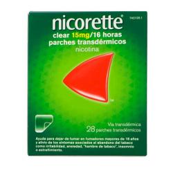 Nicorette Clear 15 mg  28 parches