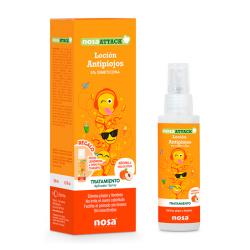 NOSAATTACK LOCIÓN 5% DIMETICONA ANTIPIOJOS MELOCOTÓN (100ML)	