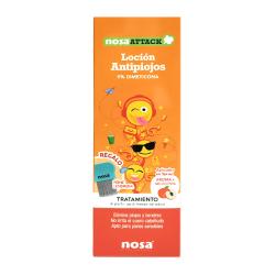 NOSAATTACK LOCIÓN 5% DIMETICONA ANTIPIOJOS MELOCOTÓN (100ML) + LENDRERA REGALO!