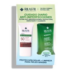 PACK ANTI-IMPERFECCIONES ACNESTIL CREMA SOLAR PIEL ACNEICA SPF50 (40ML)  + ACNESTIL GEL (50ML) GRATIS!