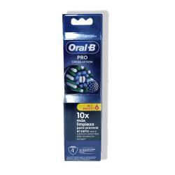 PACK RECAMBIO CEPILLO ELECTRICO PRO CROSS ACTION NEGRO (6 UNIDADES)	