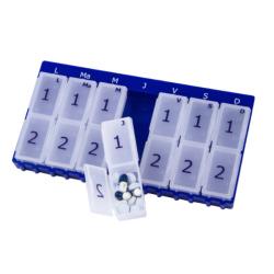 PASTILLERO SEMANAL S - 2 ORGANIZADOR MEDICAMENTOS SEMANAL 2T DIARIA