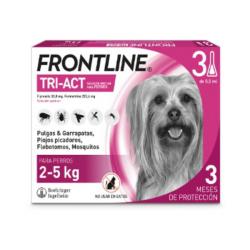 TRI-ACT PIPETA ANTIPARASITARIA PERROS 2-5KG (3 UNIDADES)