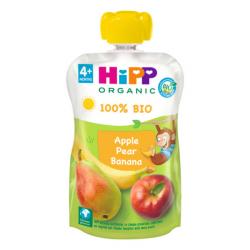 POUCHES DE MANZANA PERA Y PLATANO BIO (100G)