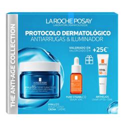 PROTOCOLO ANTIARRUGAS & ILUMINADOR HYALU B5 SURACTIVATED CREMA (50ML) + PURE VIT.SERUM (10ML) + ANTHELIOS UVAir SPF50+ (15ML) REGALO!