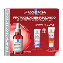 PROTOCOLO RENOVADOR & ANTIMANCHAS RETINOL B3 SERUM (30ML) + MELA B3 DOSE DOUBLE (15ML) + ANTHELIOS UV MUNE FLUIDO (15ML) REGALO!