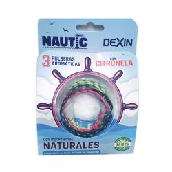 PULSERA NAUTICA CON CITRONELA (3 UNIDADES)