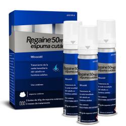 Regaine 50mg/g espuma cutánea (3 UNIDADES)