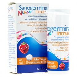 Sanogermina Inmuno kids (20comp. Masticables sabor fresa)   