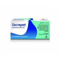 SECREPAT COMPRIMIDOS MASTICABLES SABOR MENTA (50 comprimidos)
