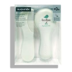 SET PEINE Y CEPILLO BIRDIES VERDE ( 2 UNIDADES)