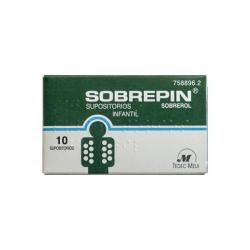 SOBREPIN Infantil 100mg (10 supositorios)