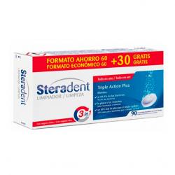 STERADENT Triple Acción Plus (60 Tabletas) + 30 tabletas GRATIS!