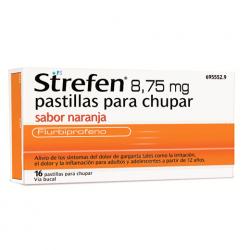 STREFEN 8,75mg SABOR NARANJA (16 pastillas)