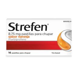 STREFEN 8,75mg SABOR NARANJA (16 pastillas)