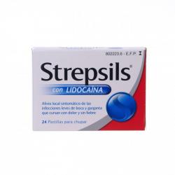 STREPSILS CON LIDOCAINA  (24 pastillas)