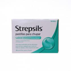 STREPSILS SABOR MENTA (24 pastillas)