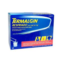 TERMALGIN RESFRIADO 500 MG/30 MG POLVO PARA SOLUCION ORAL (10 sobres)