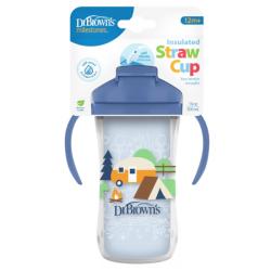VASO TERMICO STRAW CUP CON PAJITA AZUL (300ML)