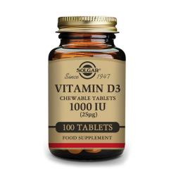 Vitamina D3 1000 UI (100 Comprimidos Masticables)