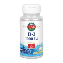 Vitamina D3 1000 UI (100 Perlas Activgels)