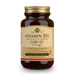 Vitamina D3 2200 UI 55 MG (50 cápsulas vegetales)