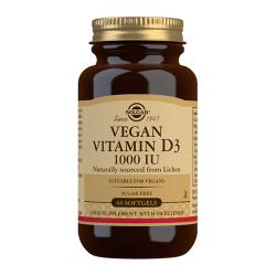 Vitamina D3 Vegana 1000 UI (25 μg) (60 cápsulas blandas)