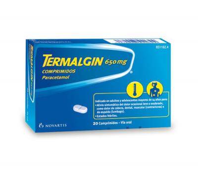 TERMALGIN 650mg COMPRIMIDOS (20 comprimidos)
