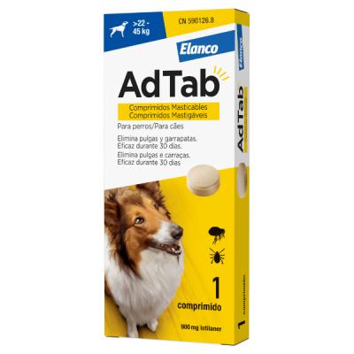 ADTAB 900MG PERROS 22-45KG (1 COMP.MASTICABLE)