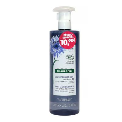 AGUA MICELAR 3 EN 1 DESMAQUILLANTE AL ACIANO (400ml)
