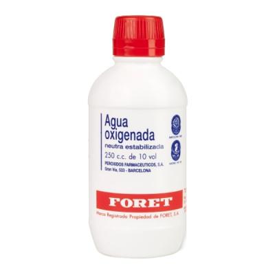 AGUA OXIGENADA FORET 3%  sol.cutánea y concentrado sol.bucal  (1 frasco de 250ml)