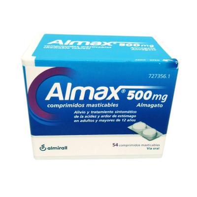ALMAX 500mg (54 COMPRIMIDOS MASTICABLES)