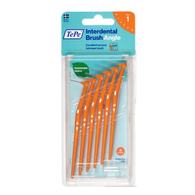 ANGLE CEPILLO INTERDENTAL NARANJA (6 UNIDADES)