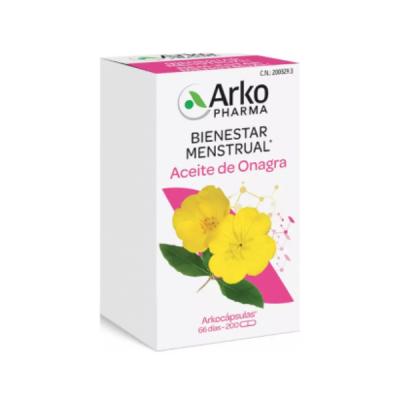 ARKOCÁPSULAS® ACEITE DE ONAGRA  BIENESTAR MENSTRUAL (200 CÁPSULAS)