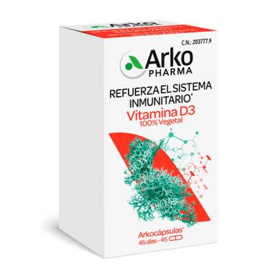 ARKOCAPSULAS® VITAMINA D3 100% VEGETAL (45 CÁPSULAS)