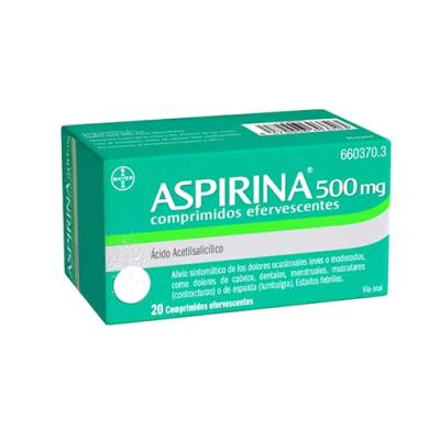 ASPIRINA 500mg (20 comp. efervescentes)